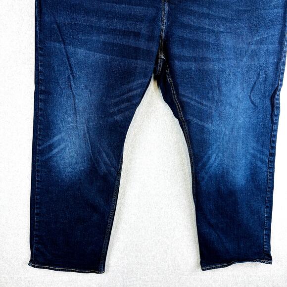 Old Navy Mens Jeans Sz 50x32 Slim Leg Dark Wash Denim Pockets Stretch Pockets - Picture 3 of 8